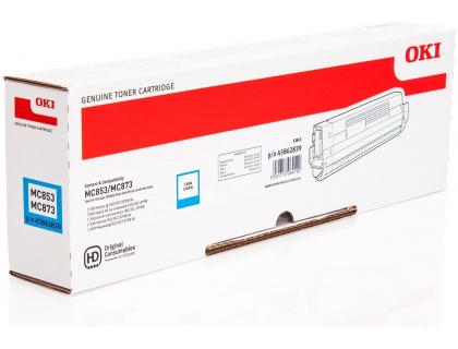 CARTOUCHE LASER OKI MC853/873 COUOLEUR CYAN 7000 PAG