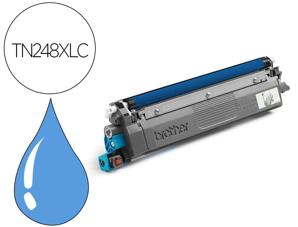 TONER LASER BROTHER TN248XLC 2300P COLORIS CYAN